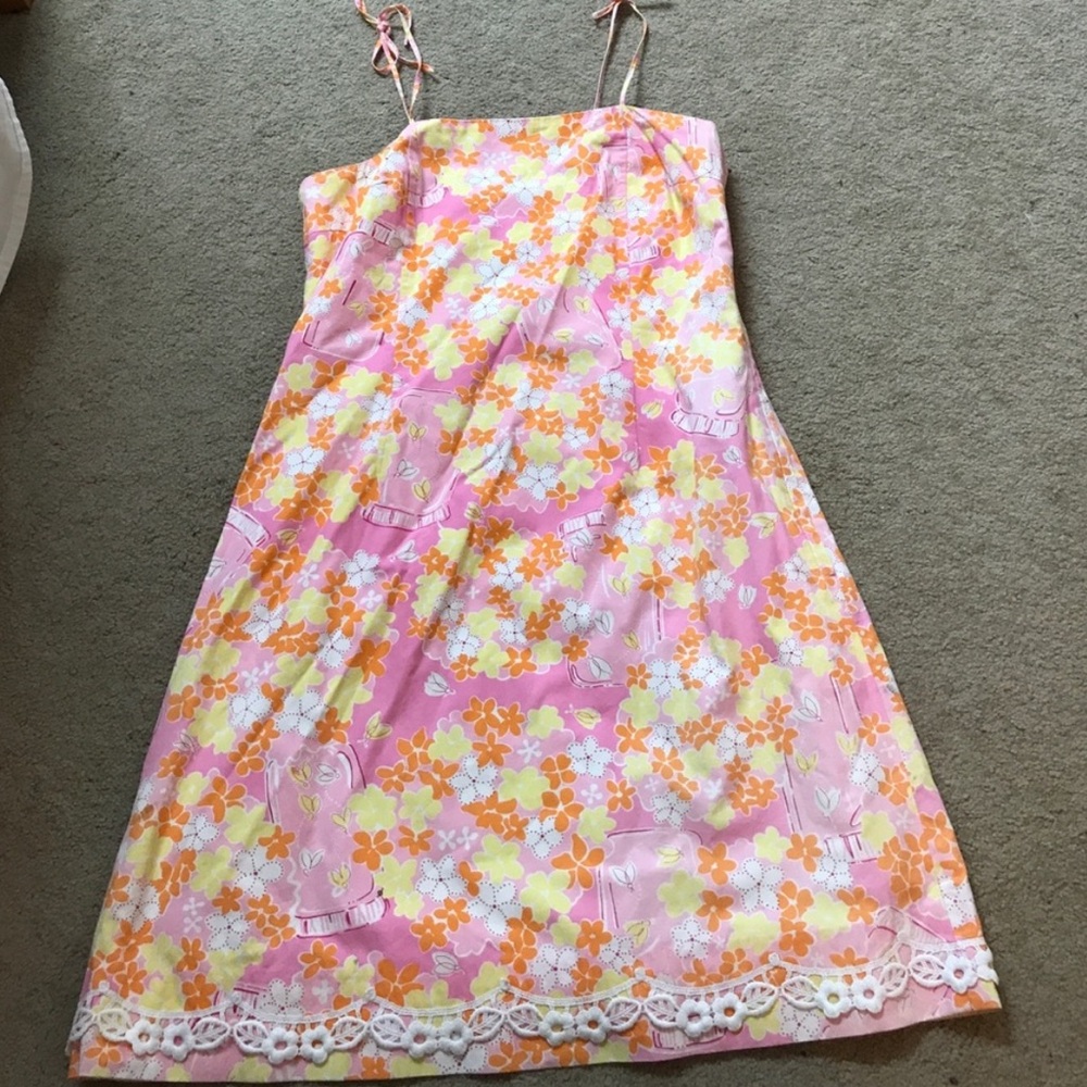 ISO Pink and Orange Lilly Pulitzer Dress